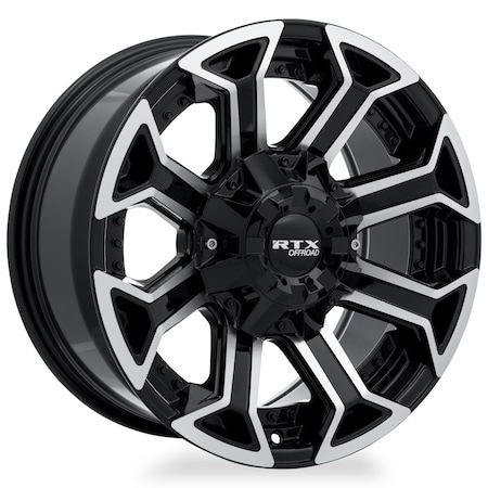 Alloy Wheel, Peak 20x9 8x170 ET18 CB125 Gloss Black Machined